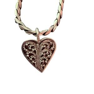 Lois Hill 925 Sterling Silver Heart Pendant Necklace